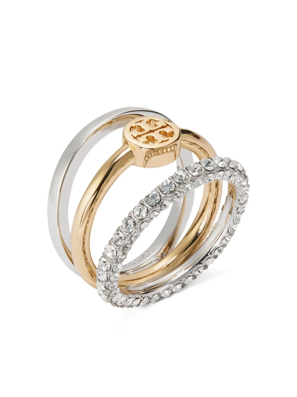 Tory Burch miller pave stacking ring - Goud