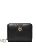 Tory Burch quilted charm zip wallet - Black