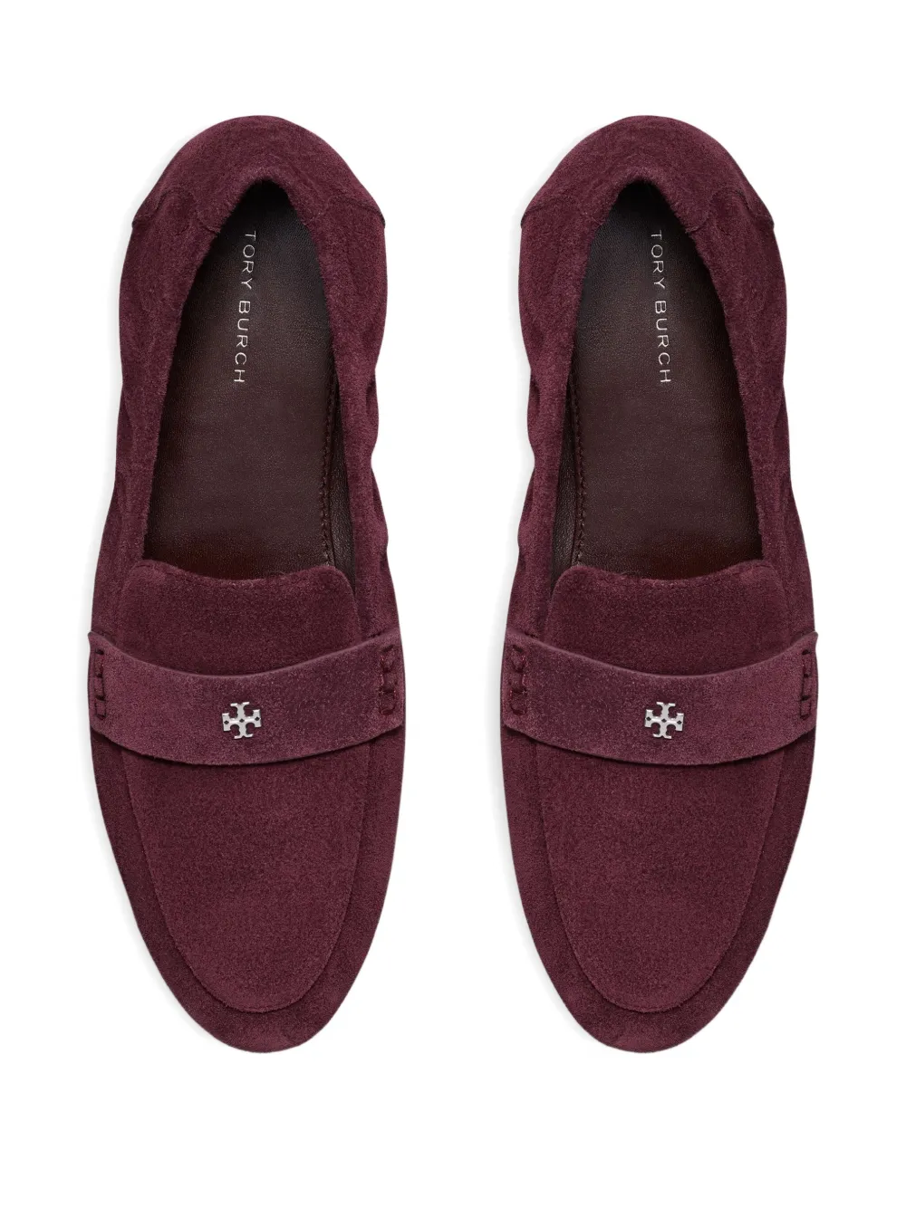 Tory Burch Suède loafers Rood