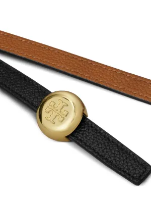 Ceinture marron en cuir avec effet d'usure et une boucle métallique Ceinture marron en cuir avec effet d'usure et une boucle métallique