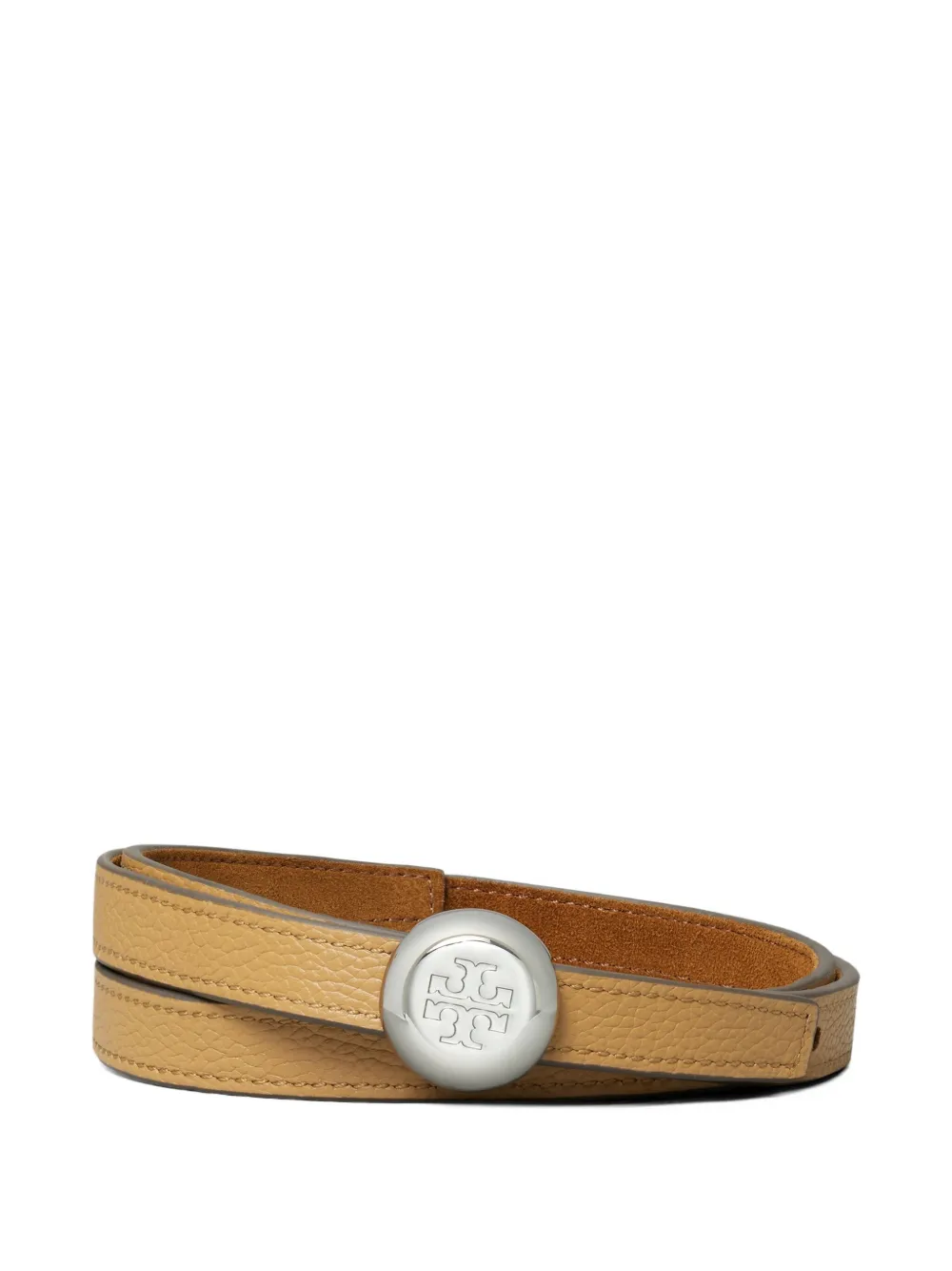  Tory Burch Romy Reversible Suede Belt - Brown 