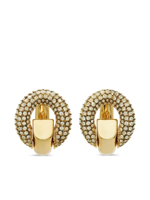 Tory Burch Creolen mit Kristallverzierung