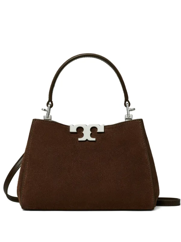 Tory Burch Mini Eleanor Suede Satchel in Brown