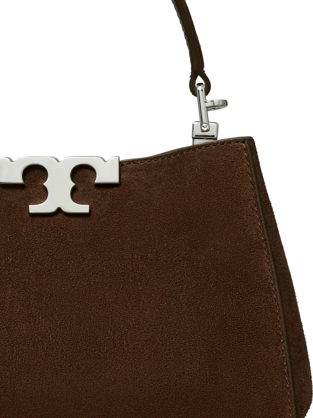 Tory Burch Mini Eleanor Suede Satchel Bag In Brown