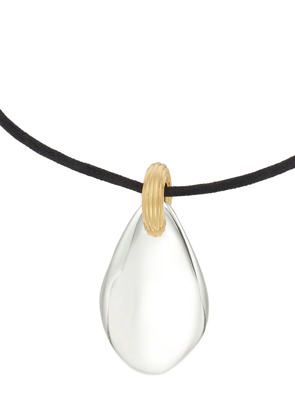 Tory Burch teardrop pendant necklace - Zwart