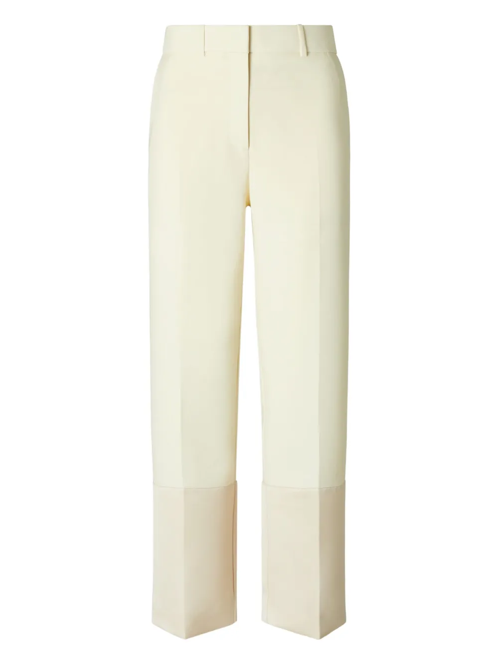 Tory Burch contrast-cuff trousers | Neutrals | Image 1