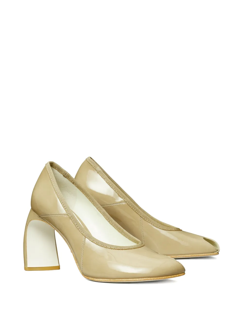 Tory Burch 90mm peep-toe pumps PALO SANTO