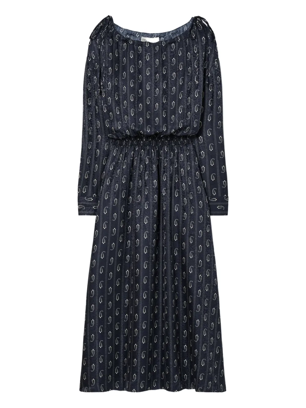 Tory Burch paisley-print smocked dress | Blue | Image 1