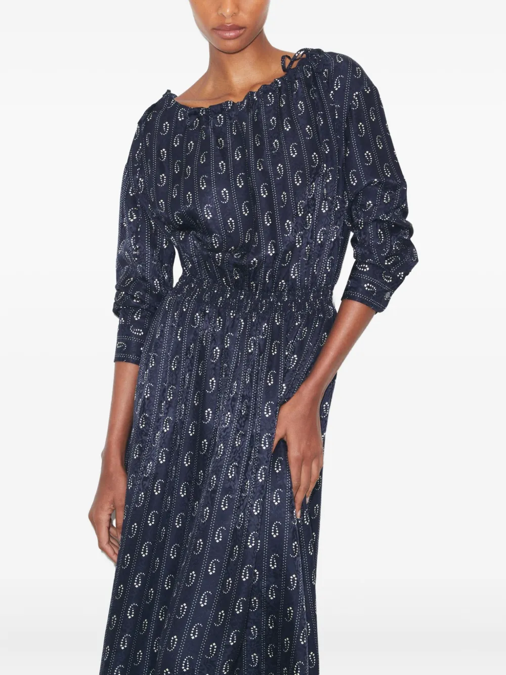 Tory Burch Jurk met paisley-print Blauw