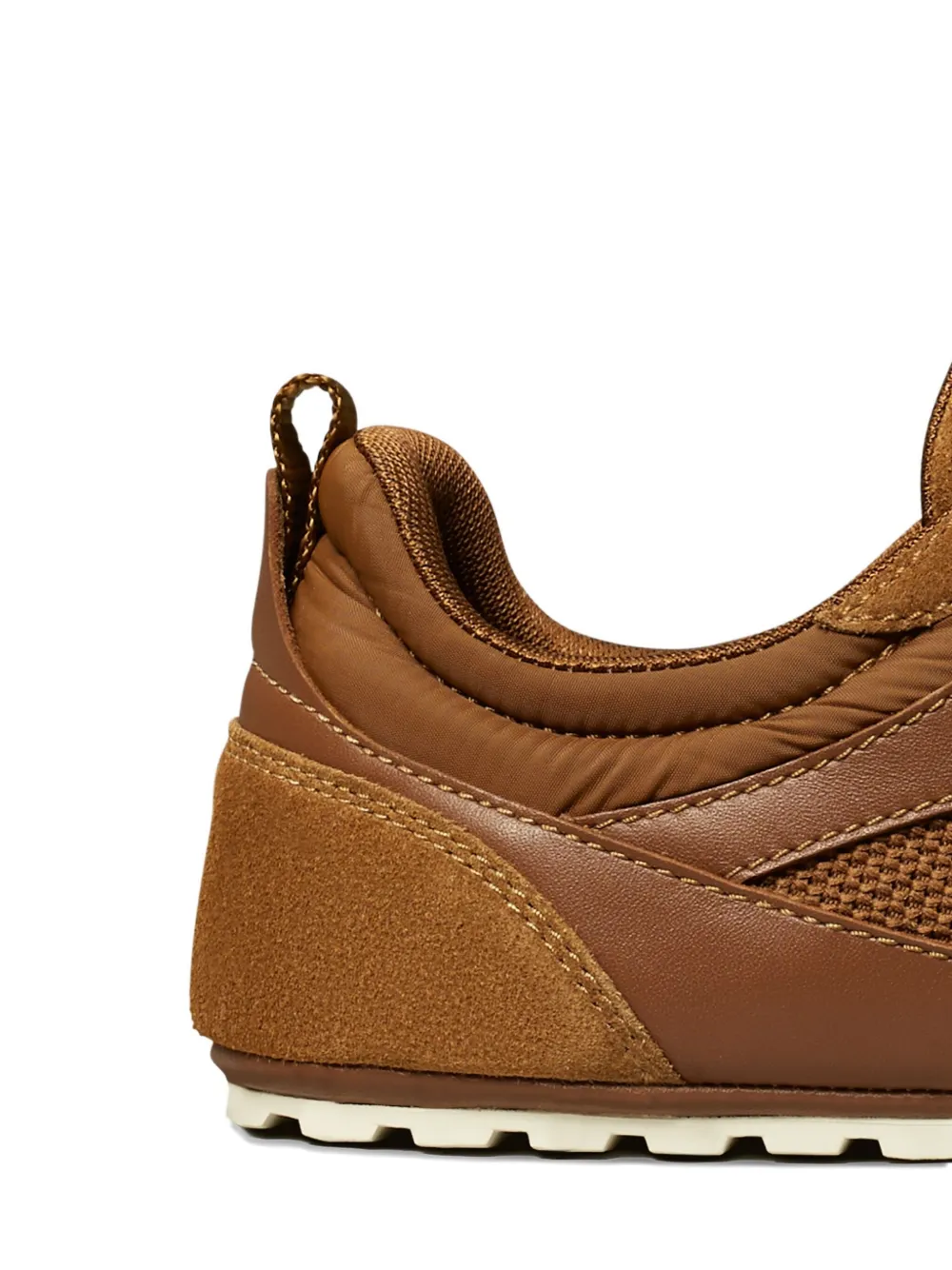 Tory Burch leather mesh panel trainers Brown