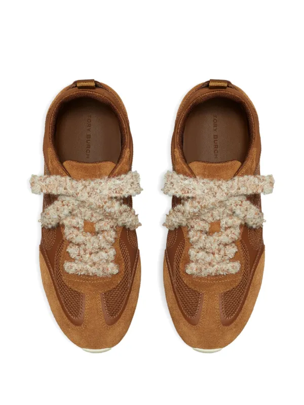 Tory Burch logo-detail Sneakers | Brown | FARFETCH