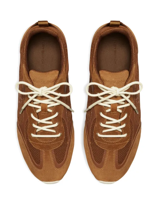 Tory Burch logo-detail Sneakers | Brown | FARFETCH