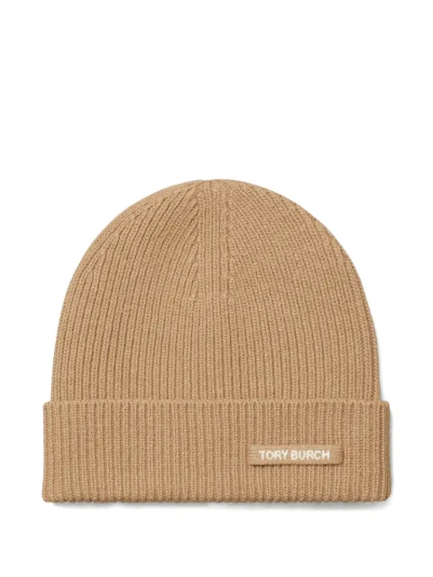 Tory Burch ribbed knit beanie hat 
