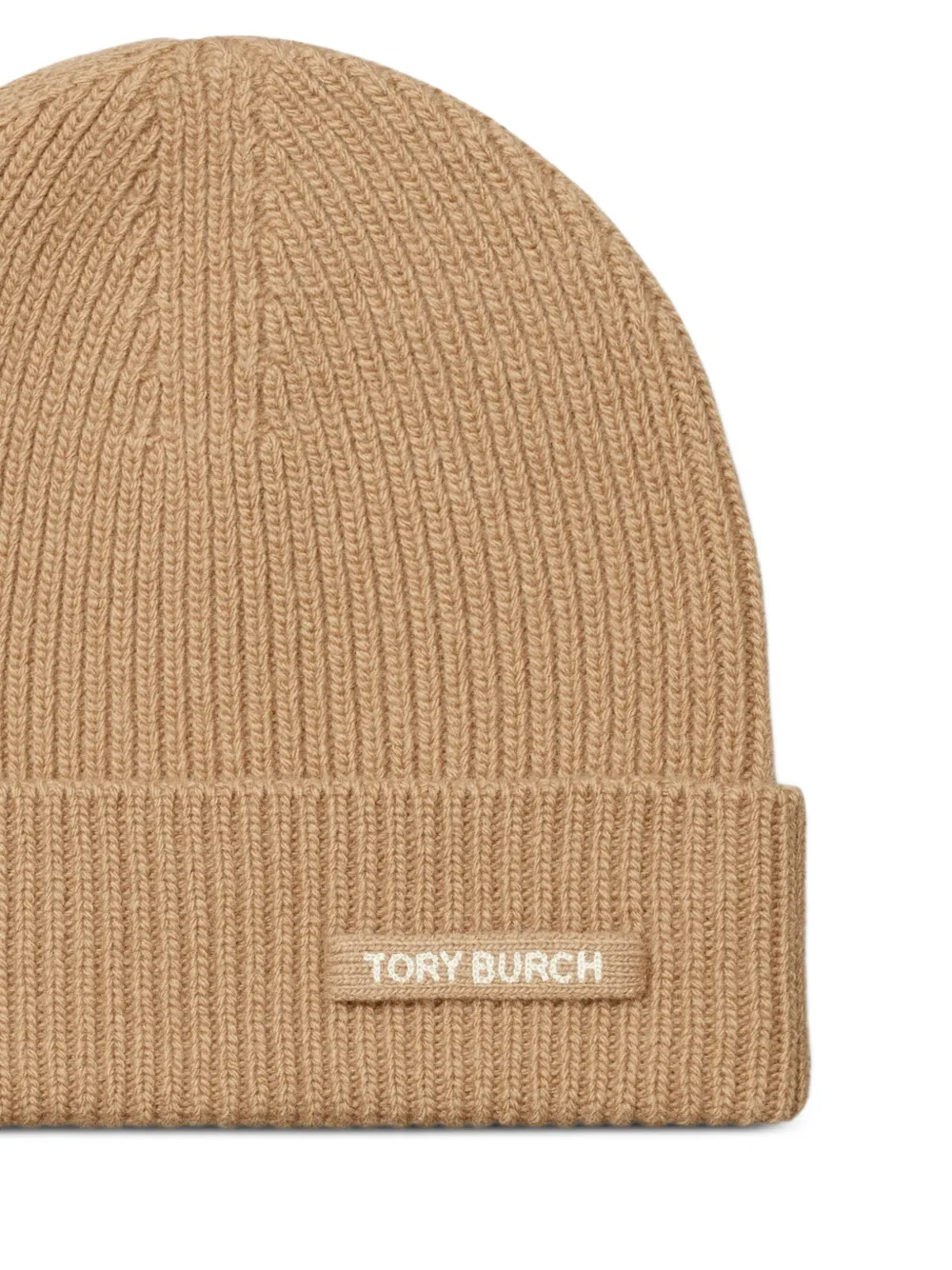 Tory Burch Ribgebreide muts - Bruin