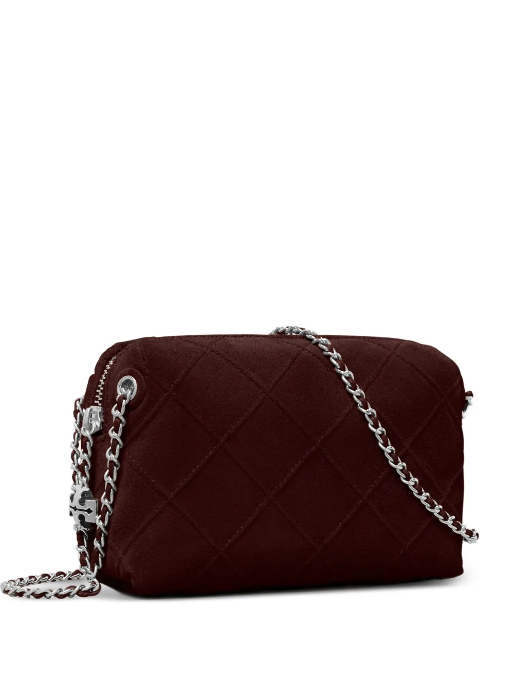 Tory Burch Fleming suede soft crossbody bag - Rosso