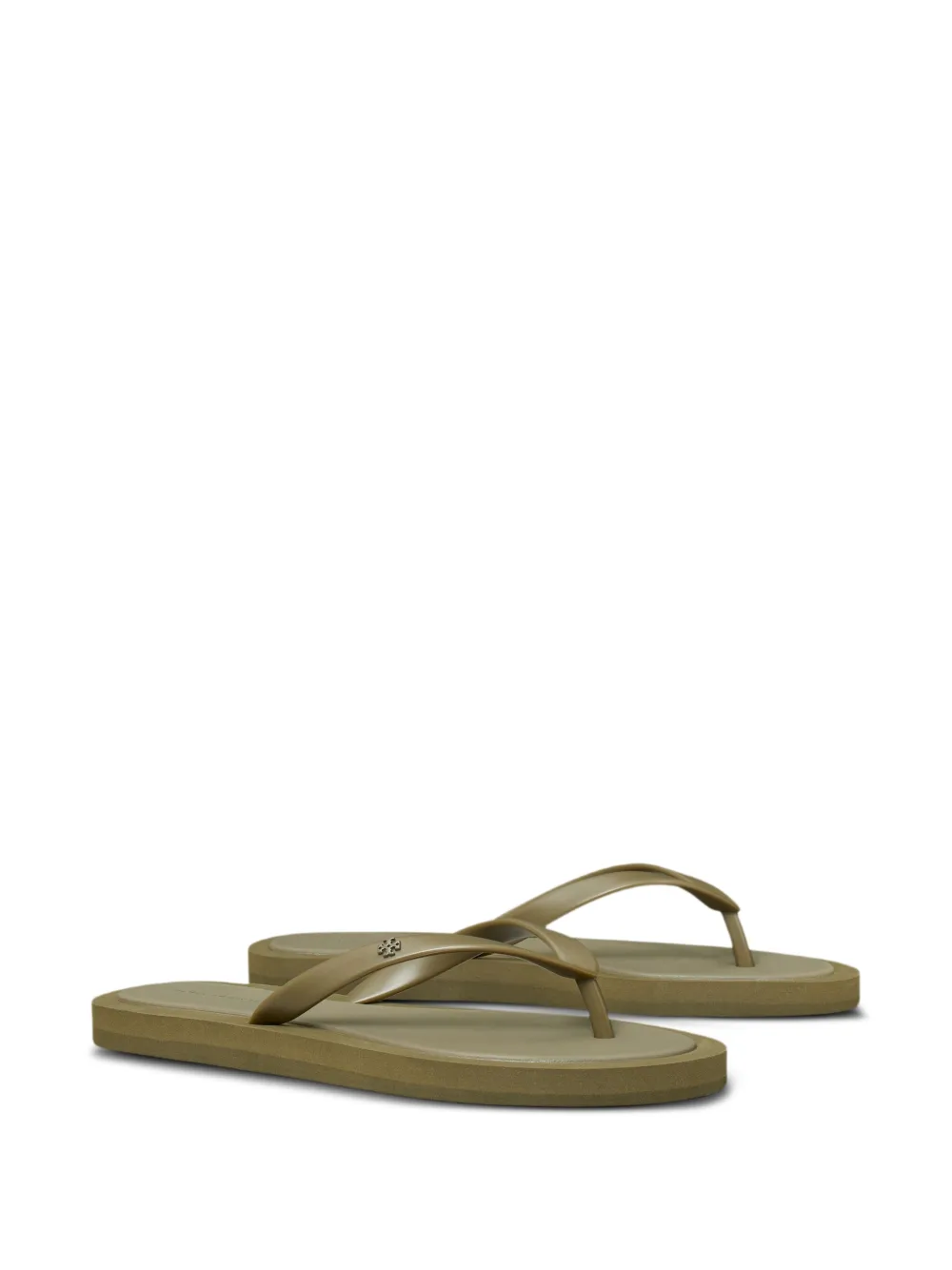 Tory Burch Kira gewatteerde teenslippers Groen