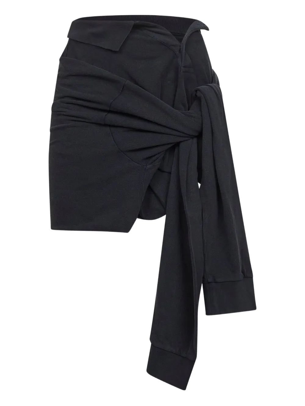 Balenciaga polo-style knotted skirt - Schwarz