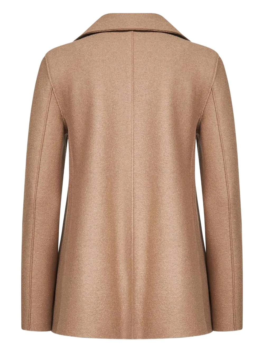 Harris Wharf London Double-breasted Wool Coat In Brown