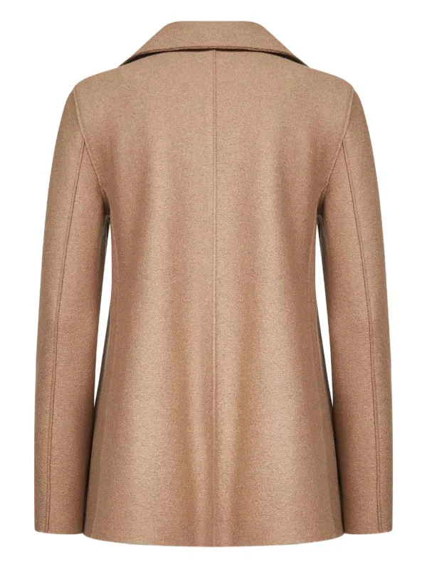 Harris Wharf London Manteau En Laine à Boutonnière Croisée