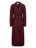 Harris Wharf London belted wrap coat - Red