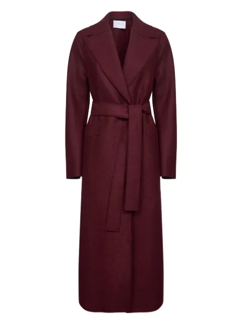 Harris Wharf London belted wrap coat