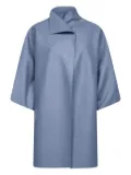 Harris Wharf London short-sleeve lapel coat - Grey