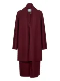 Harris Wharf London wrap-front wool coat - Red