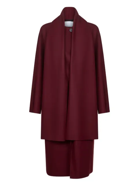 Harris Wharf London wrap-front wool coat