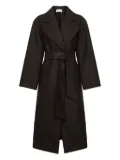 Harris Wharf London belted wrap coat - Brown