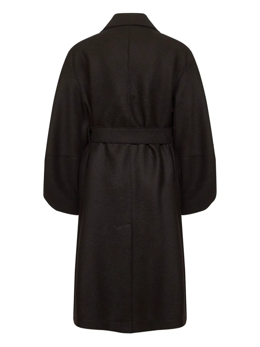Harris Wharf London balloon-sleeve belted coat - Bruin