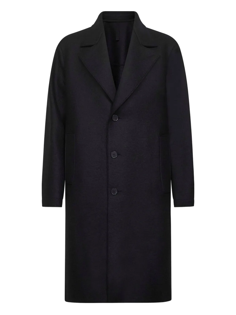Harris Wharf London button-fastening wool coat | Black | Image 1