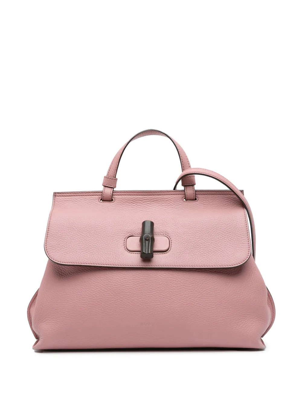 Gucci Pre-Owned 2016-2025 Medium Leather Bamboo Daily satchel | Pink | Image 1