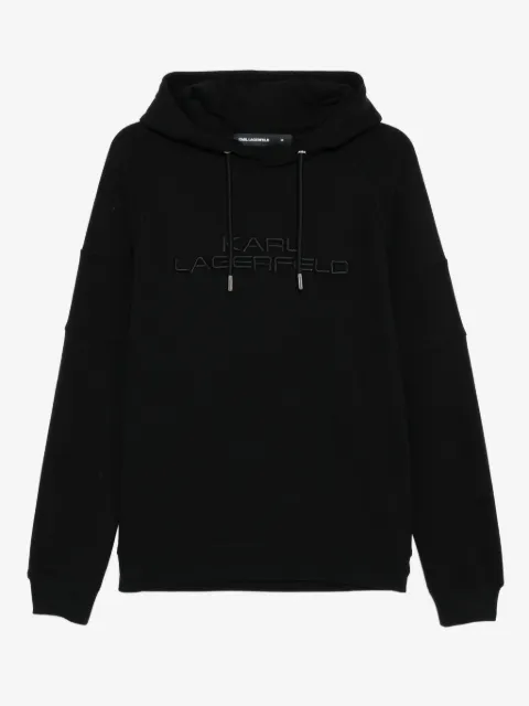 Karl Lagerfeld hoodie con logo bordado