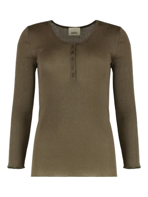MARANT ÉTOILE ribbed henley top