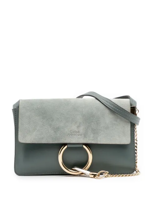 Chloé Pre-Owned 2019 Small Suede and Calfskin Faye crossbody bag