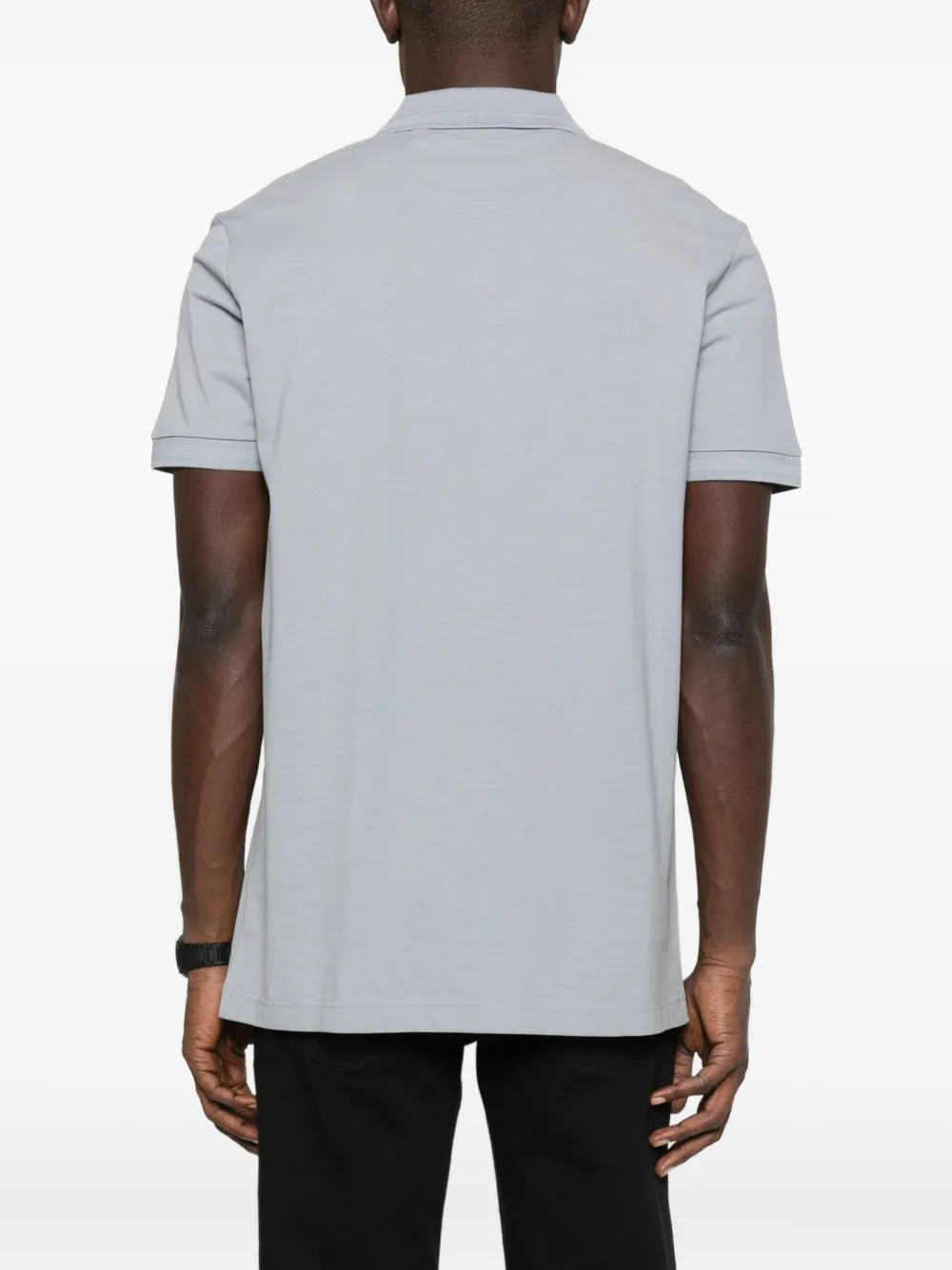 BOSS Poloshirt met logoprint Grijs