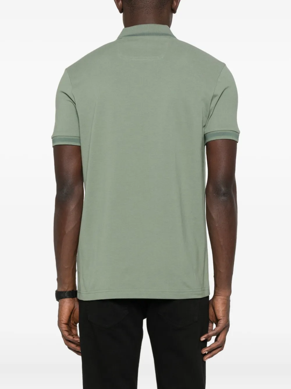 BOSS Katoenen poloshirt Groen