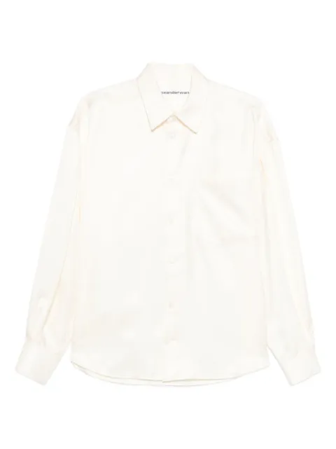 Alexander Wang cut-out silk shirt 