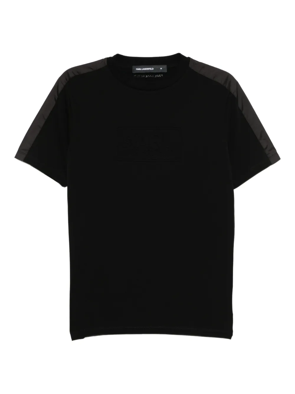 Karl Lagerfeld playera con logo en relieve | negro | Image 1