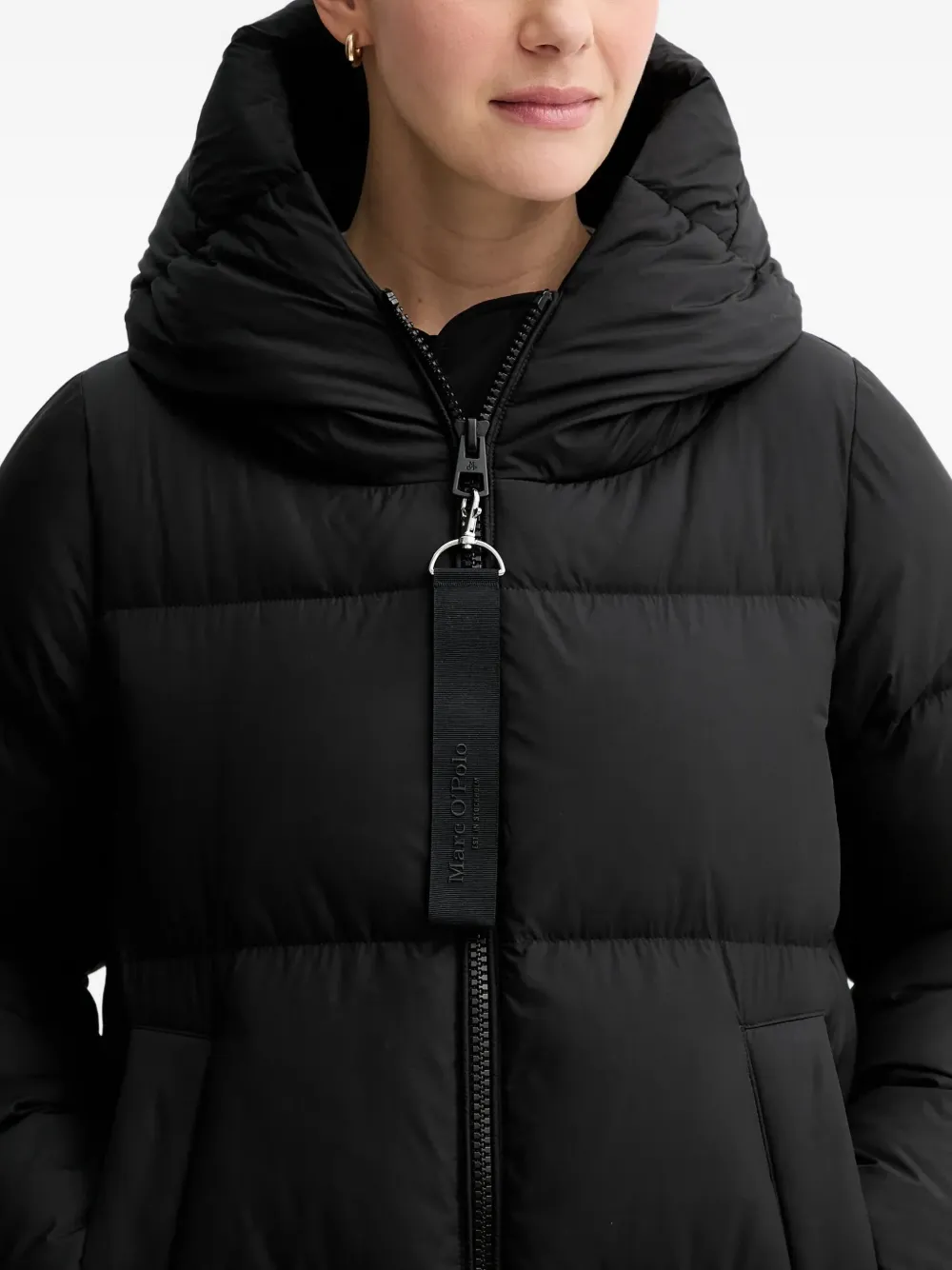 Marc O'Polo Jas met capuchon Zwart