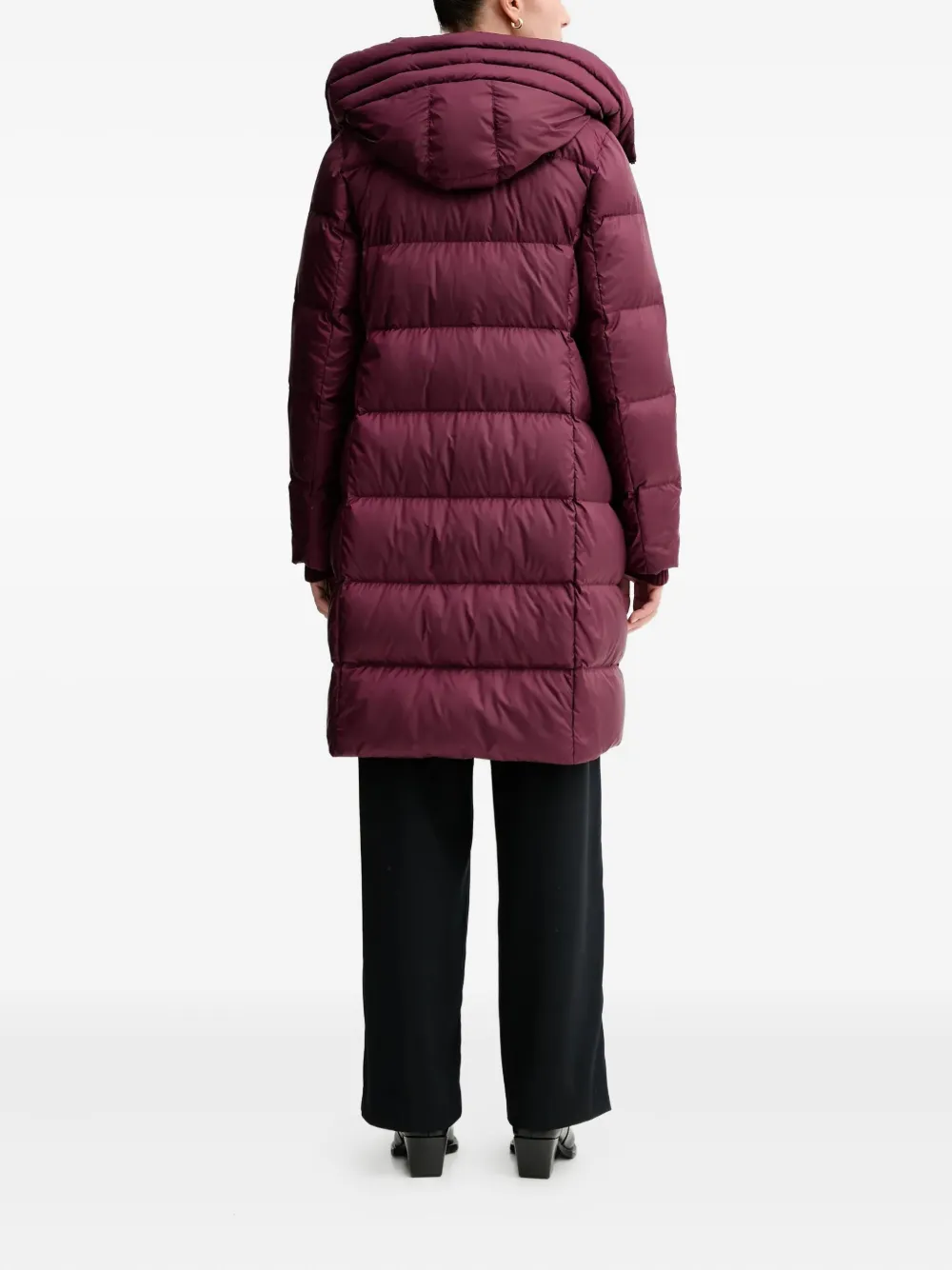 Marc O'polo Hooded Zip Coat In Red