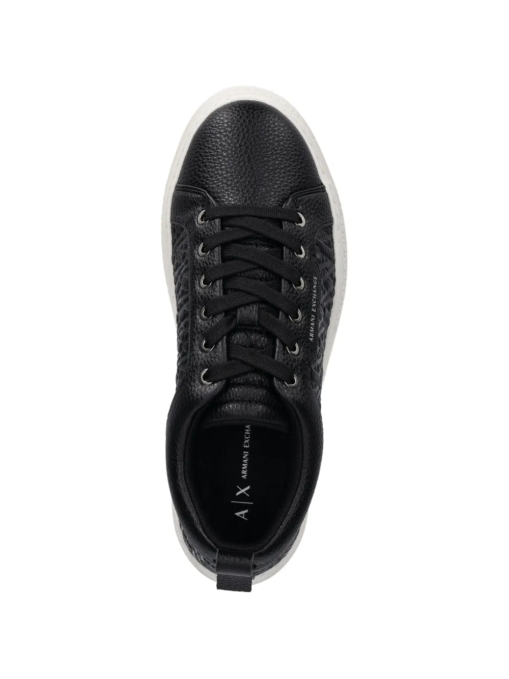 Armani Exchange platform sneakers Zwart