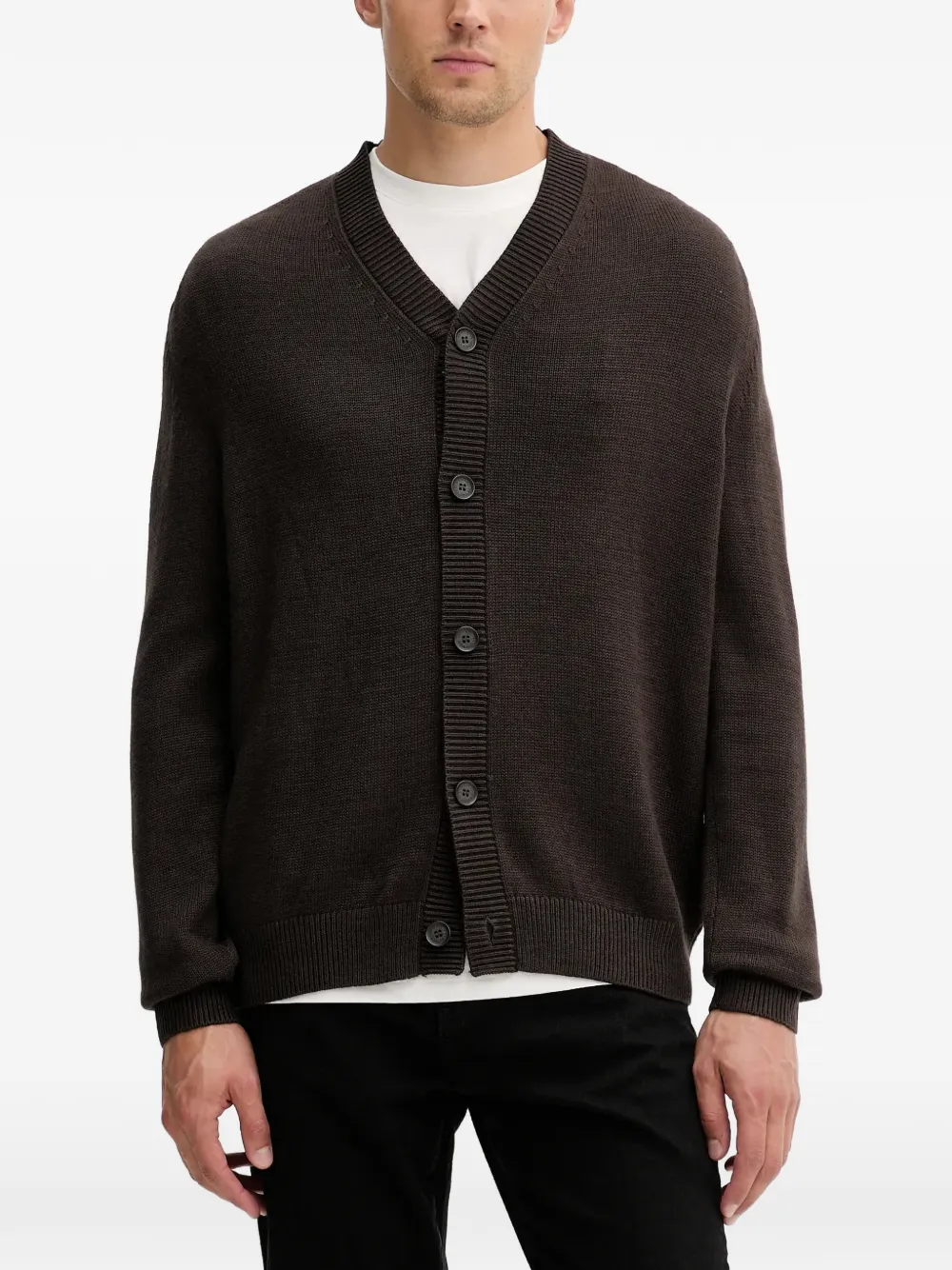 Armani Exchange V-neck cardigan - Verde