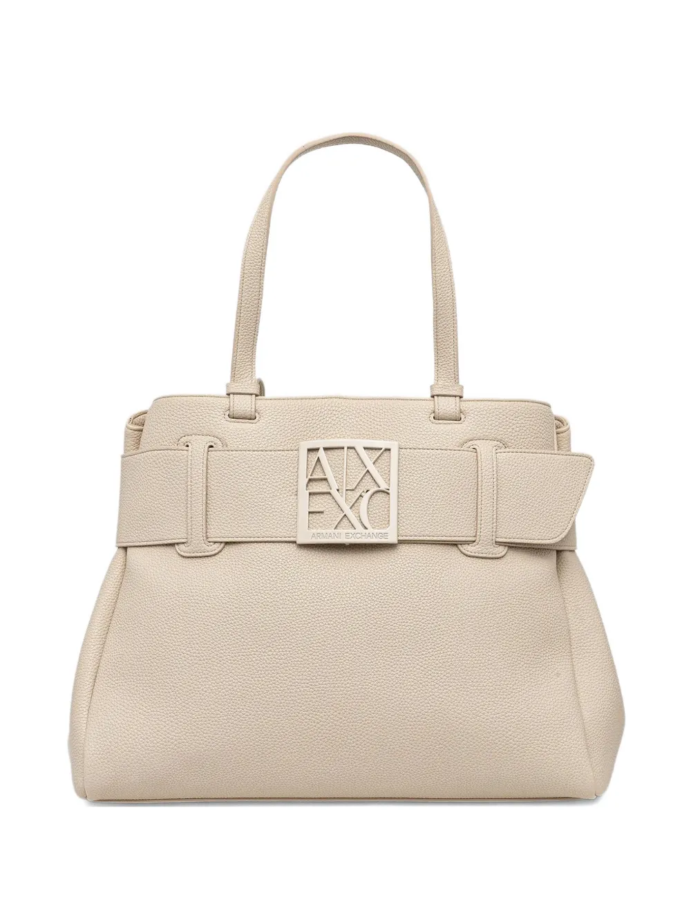Armani Exchange logo-appliqué tote bag - Toni neutri