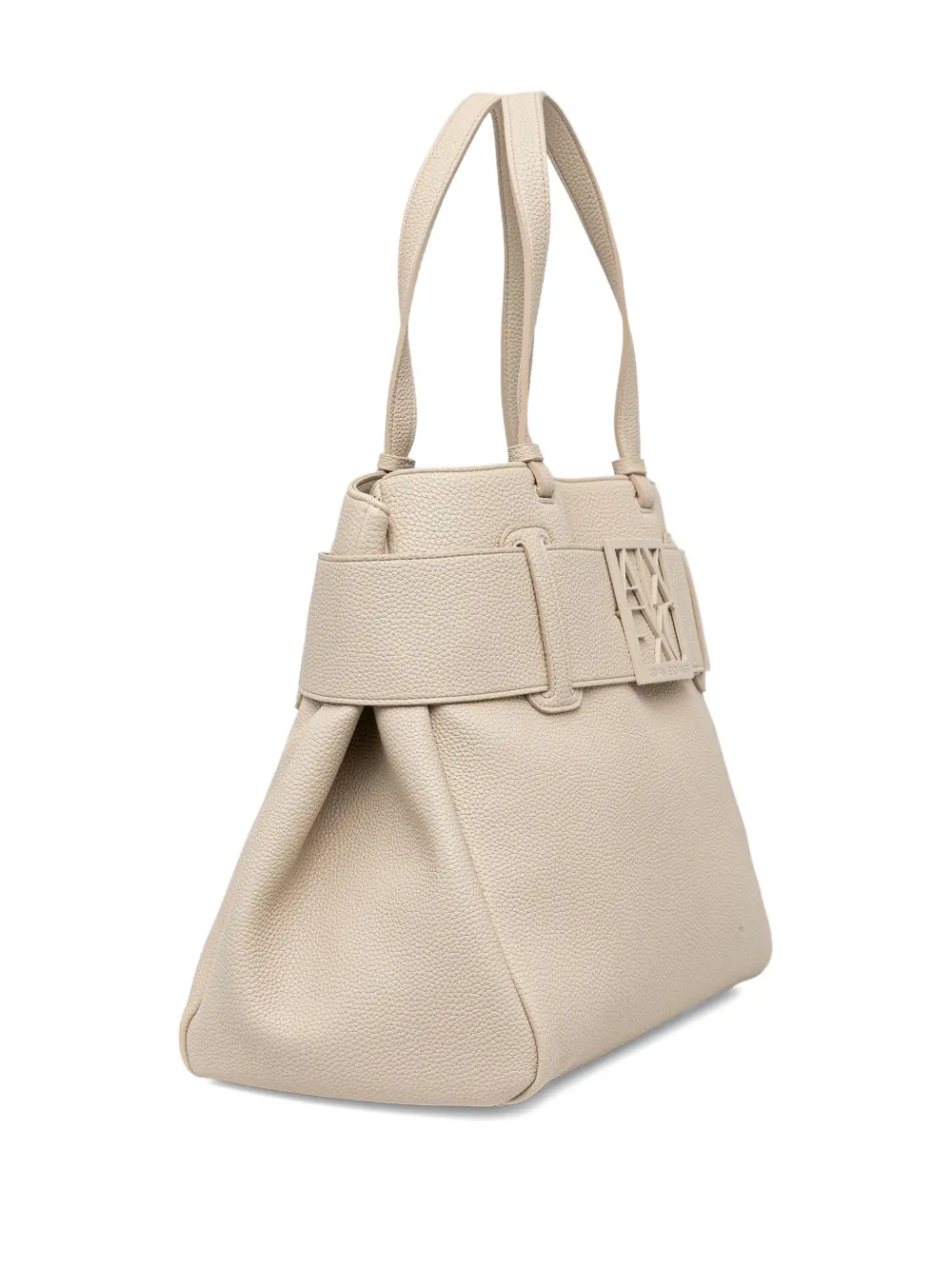 Armani Exchange logo-appliqu&eacute; tote bag - Beige