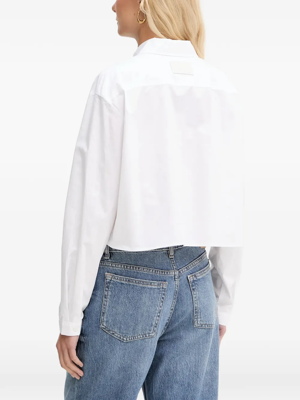 Armani Exchange blouse met zak Wit