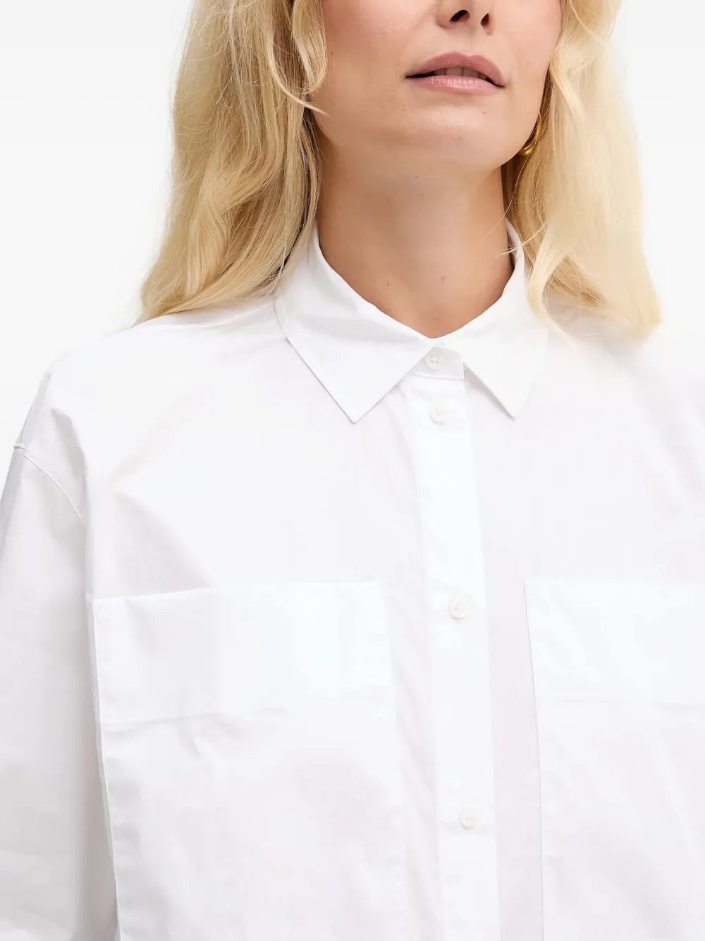 Armani Exchange blouse met zak Wit