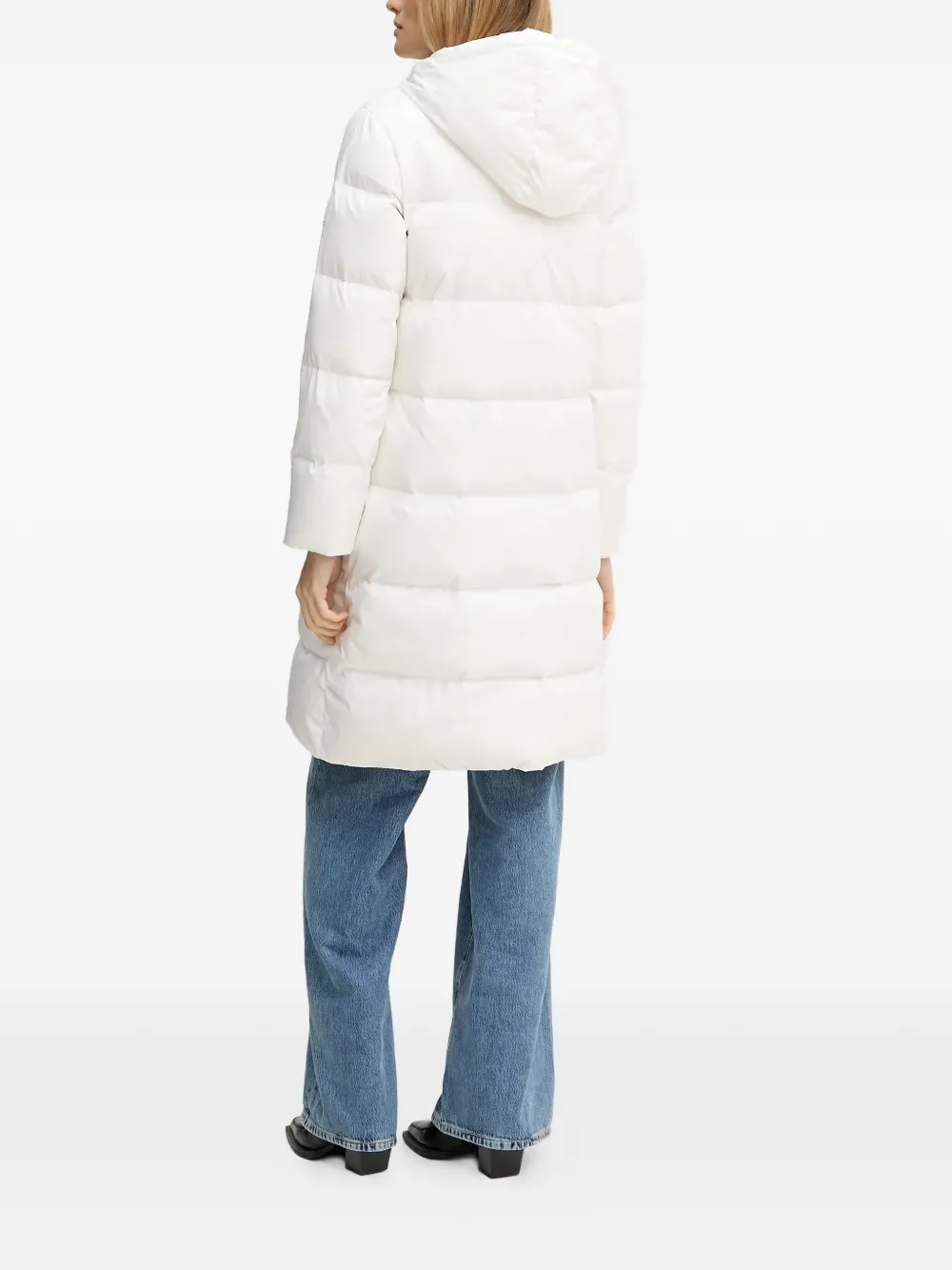  Armani Exchange Hooded Padded Coat - White 