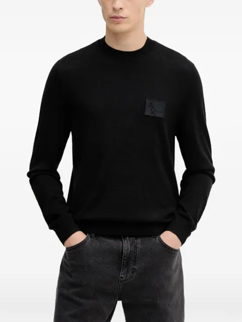 Armani Exchange appliqué crewneck sweater