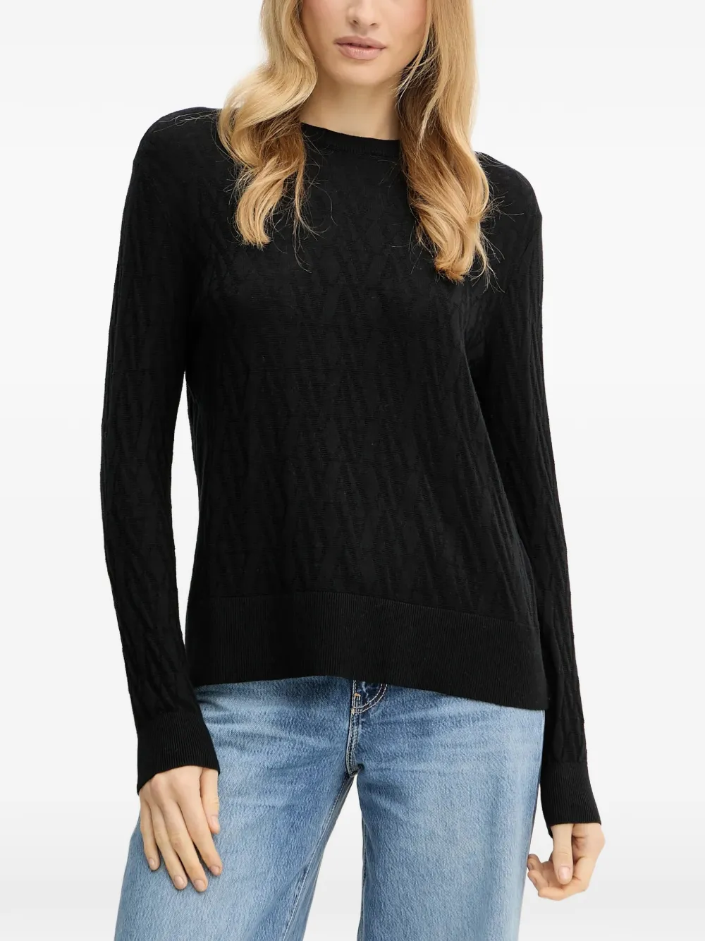 Armani Exchange textured sweater - Nero